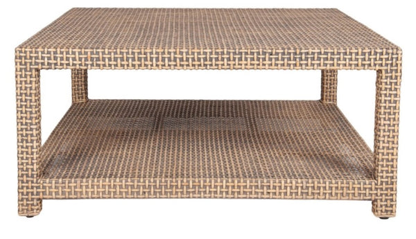 Lewis Rattan Coffee Table, Square 40"